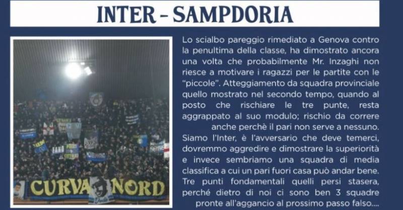 Fanzina Sampdoria-Inter